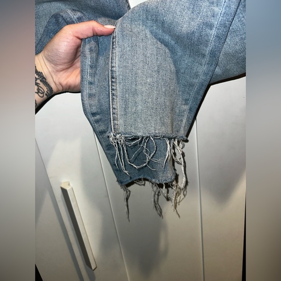 Rag & Bone Dre Capri Distressed+Raw Hem Jeans - Picture 8 of 14
